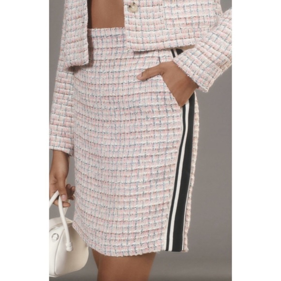 NEW ANTHROPOLOGIE MAEVE Tweed Mini Skirt